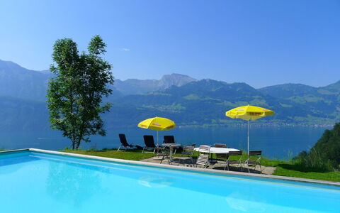 Platten: L'Eau, Ciel, Plante, Propriété, Montagne, Piscine, Parapluie, Arbre, Bleu Azur, Mobilier De Jardin