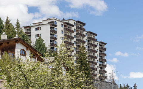 Davos 200: Zone Résidentielle, Appartement, Condominium, Balcon, Mélèze, Village De Montagne