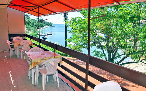 Korčula Vela Luka 800: Meubles, Vert, Table, La Nature, Ombre, L'Eau, Bois, Bâtiment, Orange, Mobilier De Jardin
