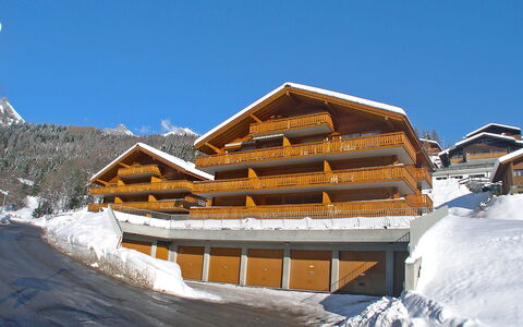 Ovronnaz 700: Ciel, Bâtiment, Neige, Propriété, Fenêtre, Pente, Maison, Bois, Gelé, Paysage