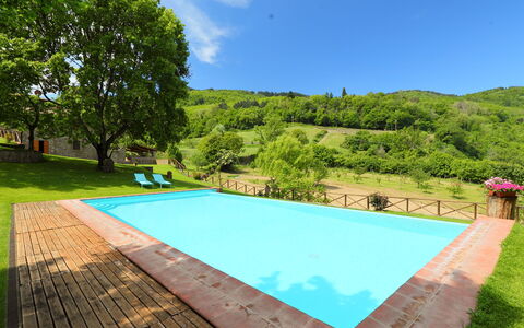Greve in Chianti 840: L'Eau, Plante, Ciel, Propriété, Piscine, Vert, Nuage, La Nature, Bleu Azur, Arbre