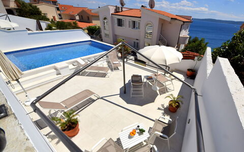 Trogir Okrug Gornji 304: Propriété, Maison, Bâtiment, Immobilier, Architecture, Toit, Appartement, Zone Résidentielle, Vacances, Domicile