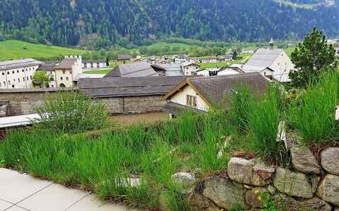 Ferienhaus Döss: Village De Montagne, Village, Paysage Naturel, Station De Montagne, Zone Rurale, Toit, Montagne, Paysage, Famille Grass, Herbe