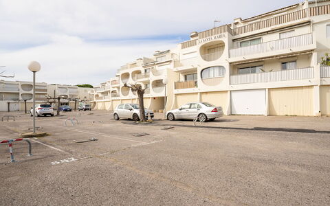 La Santa Maria: Parking, Balcon