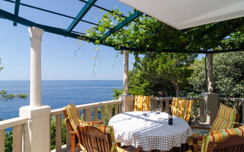 Trstenik Dingač 301: Propriété, Bâtiment, Immobilier, Pièce, Maison, Balcon, Meubles, Porche, Vacances, Ombre