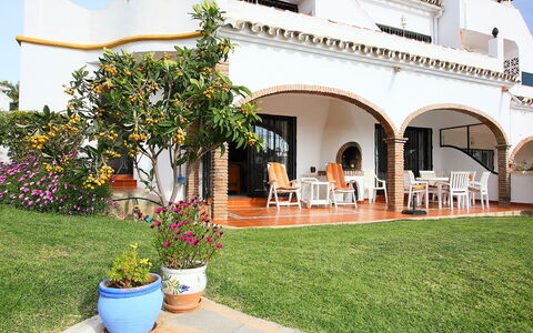 Villa Cielo: Plante, Fleur, Bâtiment, Pot De Fleur, Ciel, Plante D'Appartement, Ombre, Herbe, Maison, Loisir