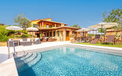 Villa Amadeo: L'Eau, Plante, Ciel, Propriété, Piscine, Bleu Azur, Arbre, Bâtiment, Loisir, Arecales