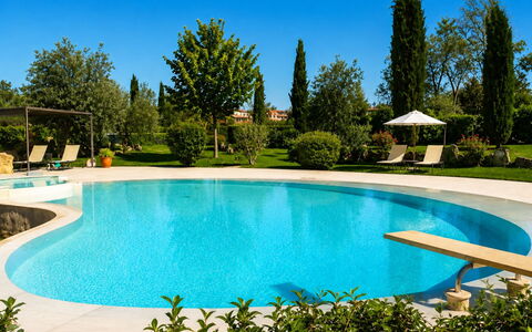 Pieve di Sant Ippolito: Jardin, Chalet, Ferme, Ombre, Aménagement Paysager, Biens, Cour, Arrière-Cour, Mur De Pierre, Hacienda
