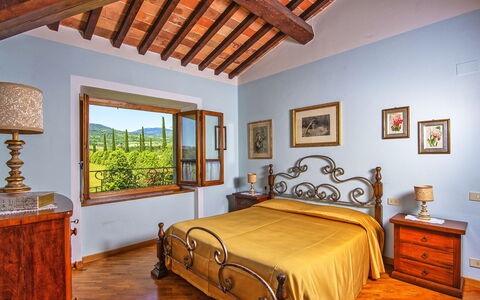 Podere Sant'angelo: Chambre, Pièce, Meubles, Propriété, Lit, Plafond, Cadre De Lit, Drap De Lit, Design Intérieur, Bâtiment