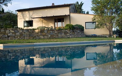 I Mandorli: The villa from the pool