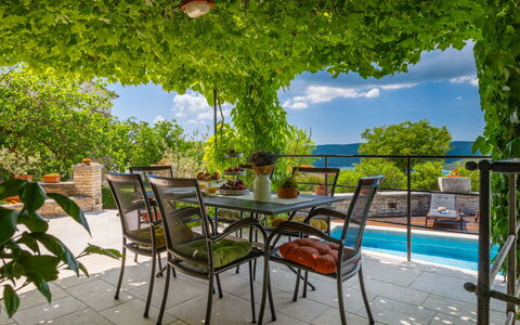 Gelci: Meubles, Table, Mobilier De Jardin, Chaise, Tableau De Plein Air, Ombre, Table Cuisine Et Salle A Manger, Jardin, Patio, Pot De Fleur