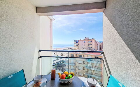 Canet-Plage 520: Appartement, Balcon, Verre, Condominium, Hôtel, Recours