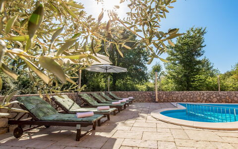 Krk Šilo 100: Plante, L'Eau, Ciel, Ombre, Mobilier De Jardin, Arbre, Piscine, Arecales, Herbe, Balancelle