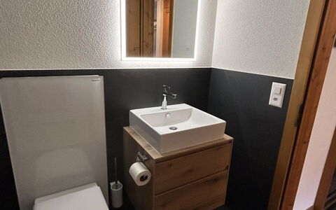 Gletscherhorn Ii (Tapia): Siège De Toilette, Luminaire Plomberie, Sol, Mur, Toilette, Salle De Bains, Lavabo, Sol, Bois, Design Intérieur