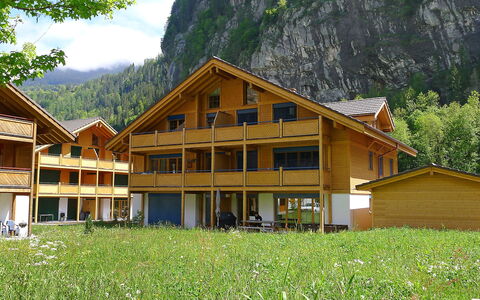 Staubbach: Plante, Montagne, Bâtiment, Fenêtre, Ciel, Paysage Naturel, Bois, Arbre, Maison, Lot Terre