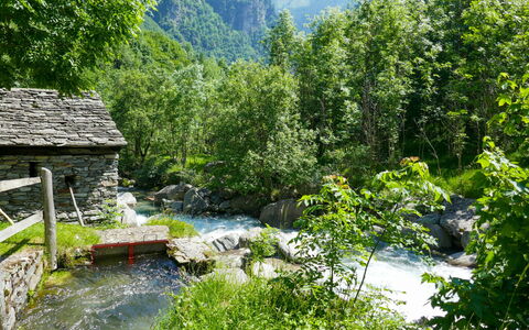Rustico Dell'Orino: L'Eau, Ciel, Plante, Paysage Naturel, Terrain De Golf, Arbre, Végétation, Lot Terre, Montagnes