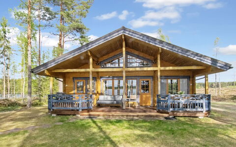 Korpilahti: Bois, Chalet, Cabane En Rondins, Porche, Batiments Jardin, Biens, Lumber, Ombre, Dur, Siding