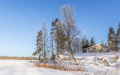 Iltarusko: Bleu, Branche, Arbre, L'Hiver, Neige, Brindille, Paysage, Gelé, Chalet, Matin