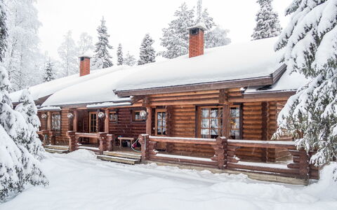 Varilan Lomamajat Nr2: Neige, Bois, L'Hiver, Chalet, Gelé, Cabane En Rondins, Mélèze