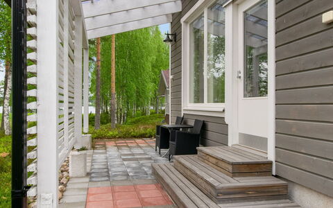 Paltamon Golfhovi a (Sis. 2 Golf Pelioikeutta): Bois, Neige, L'Hiver, Chalet, Gelé, Domicile, Cabane En Rondins, Mélèze, Siding