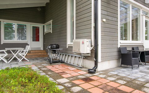 Paltamon Golfhovi a (Sis. 2 Golf Pelioik: Bois, Neige, Chalet, L'Hiver, Toit, Domicile, Gelé, Cabane En Rondins, Siding, Pente