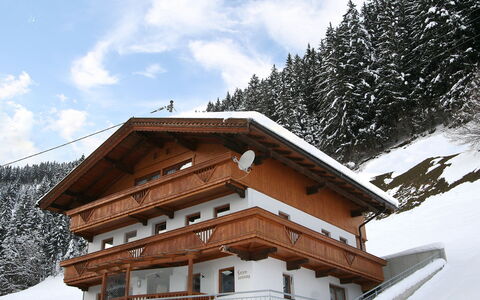 Gruber: Ciel, Nuage, Bâtiment, Neige, Fenêtre, Maison, Bois, Pente, Monde, Arbre