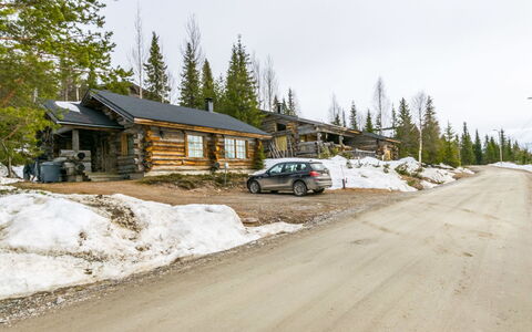 Kelokieppi: L'Hiver, Neige, Chalet, Gelé, Mélèze, Cabane En Rondins, Pente, Station De Ski