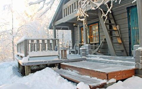 Juolukka: Neige, Bois, L'Hiver, Chalet, Domicile, Maison, Porche, Gelé, Siding, Cabane En Rondins