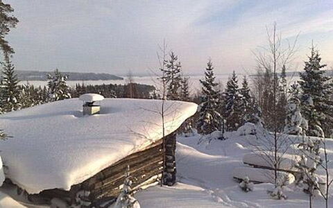 Harakanpesä: Bois, Neige, L'Hiver, Chalet, Gelé, Domicile, Cabane En Rondins, Mélèze, Siding