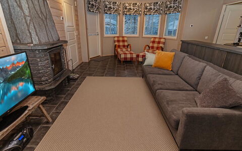 Rukan Taikavuosseli 12 a: Bois, Neige, Chalet, L'Hiver, Toit, Domicile, Gelé, Cabane En Rondins, Siding, Pente