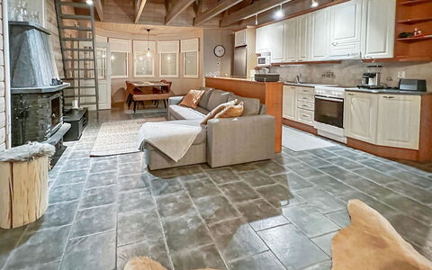 Rukan Taikavuosselin Helmi 8 B: Bois, Neige, Chalet, L'Hiver, Toit, Domicile, Gelé, Cabane En Rondins, Siding, Pente