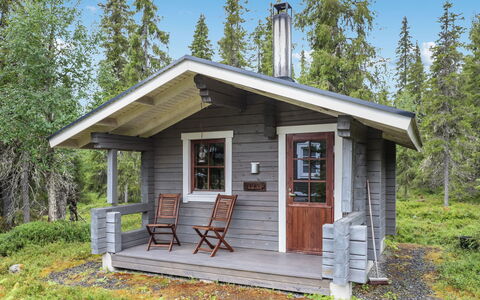 Rukan Taikavuosselin Helmi 8 B: Bois, Chalet, Cabane En Rondins, Forêt, Cabanon, Batiments Jardin, Mélèze, Des Bois, Tache De Bois