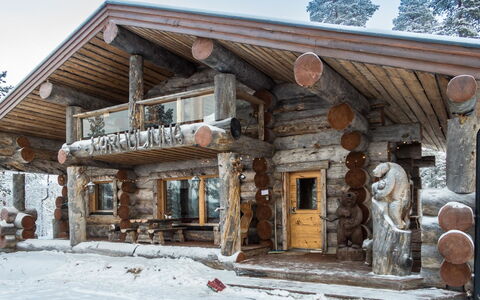 Karhulinna: Bois, Neige, Chalet, L'Hiver, Toit, Domicile, Gelé, Cabane En Rondins, Siding, Pente