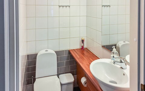 Tahko Ski Koivulantie: Siège De Toilette, Salle De Bains, Lavabo, Toilette, Luminaire Plomberie, Évier, Mur, Sol, Sol, Design Intérieur