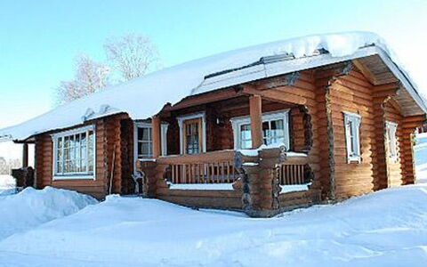 Koivuniemi: Bois, L'Hiver, Neige, Domicile, Chalet, Gelé, Siding, Cabane En Rondins, La Glace