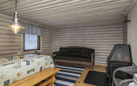 Eemilin Huvila: Bois, Neige, L'Hiver, Chalet, Gelé, Domicile, Cabane En Rondins, Mélèze, Siding