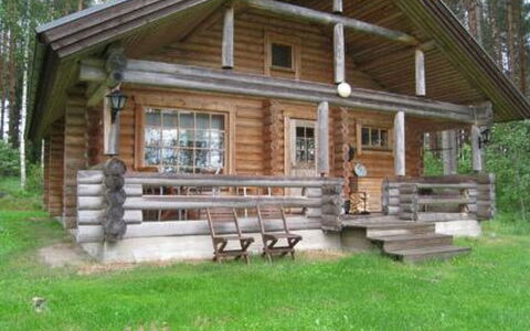 5816: Bois, Chalet, Cabane En Rondins, Batiments Jardin, Dur, Siding, Porche, Cabanon, Tache De Bois, Cour