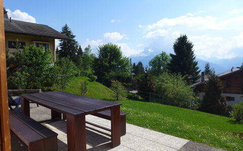 Chalet Petit Pont: Propriété, Immobilier, Herbe, Cour, Maison, Table, Meubles, Ciel, Arbre, Arrière-Cour