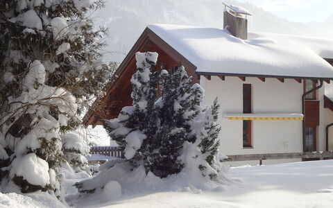 Seekarblick: Neige, Bâtiment, Ciel, Nuage, Plante, Fenêtre, Maison, Branche, Arbre, Architecture