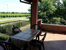 balcony of the apartment