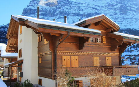Chalet Cortina: Plante, Ciel, Bâtiment, Montagne, Neige, Fenêtre, Bleu, Bois, Arbre, Maison