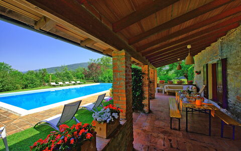 Villa Campogialli: Propriété, Bâtiment, Maison, Immobilier, Domicile, Pièce, Biens, Design Intérieur, Porche, Loisir