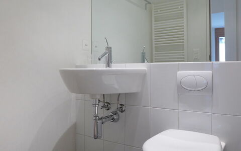 Eden Apt.d: Salle De Bains, Propriété, Lavabo, Robinet, Pièce, Luminaire Plomberie, Mur, Toilette, Accessoire Salle De Bain, Évier