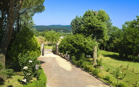 Villa Quattro Mori: Jardin, Pelouse, Aménagement Paysager, Ombre, Mobilier De Jardin, Parc, Hacienda, Biens, Cour, Eco Hôtel