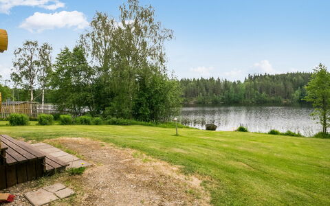Ahvenranta: Arbre, Banque, Maison, Chalet, Lac, Étang, Forêt, Cabane En Rondins
