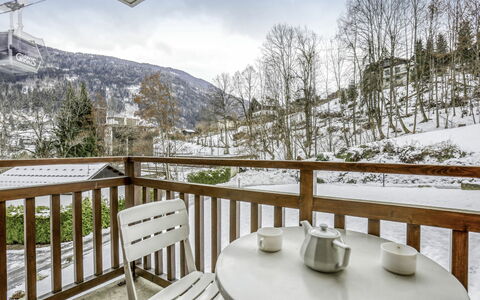 Saint Gervais 172: Table, Ciel, Nuage, Propriété, Meubles, Plante, Vaisselle, Neige, Clôture, Bois