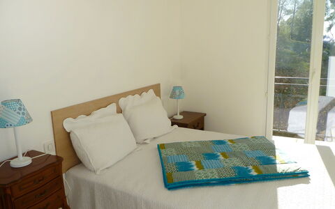La Campagne: Chambre, Pièce, Meubles, Propriété, Drap De Lit, Lit, Turquoise, Literie, Design Intérieur, Maison