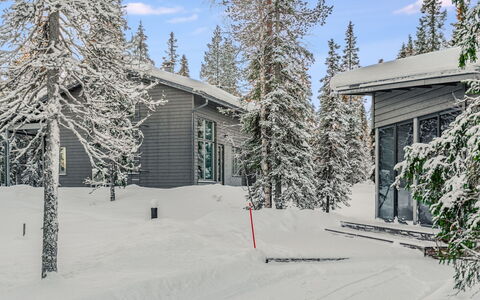 Villa Vuosseli a 1: Neige, Bois, L'Hiver, Chalet, Maison, Toit, Domicile, Gelé, Cabane En Rondins, Brindille