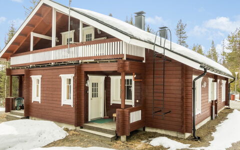 Hirvas Levi 2: Bois, Neige, Chalet, L'Hiver, Toit, Domicile, Gelé, Cabane En Rondins, Siding, Pente