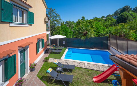 Sandra: Bâtiment, Ciel, Propriété, Plante, Fenêtre, Piscine, Bleu Azur, Mobilier De Jardin, Ombre, Maison
